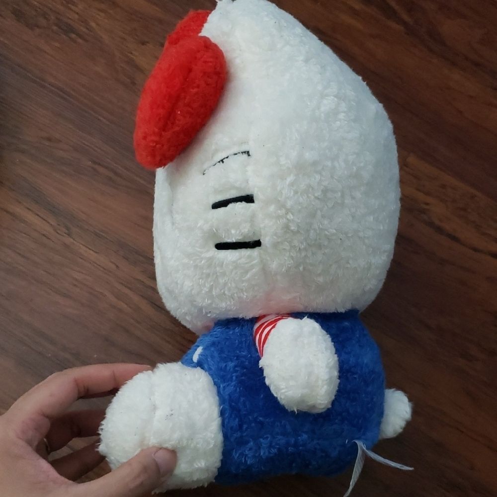 Hello Kitty Plush with Red Bow 12in Chic Feminine Trendy Kawaii Retro Y2K - Picture 4 of 6